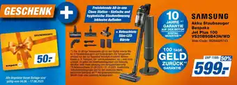 Expert SAMSUNG Akku Staubsauger Bespoke Jet Plus 100 VS20B95B43N/WD Angebot