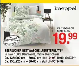 Hofmeister Kaeppel seersucker bettwäsche „fensterblatt“ Angebot
