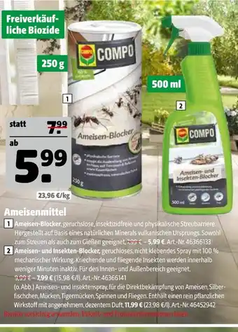 Hagebau Compo ameisen-blocker Angebot