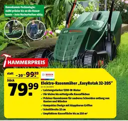 Hagebau Bosch elektro-rasenmäher „easyrotak 32-205“ Angebot