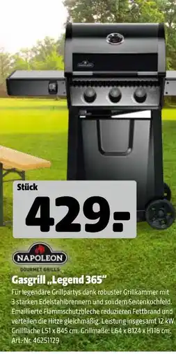 Hagebau Napoleon gasgrill „legend 365” Angebot