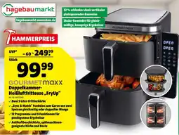 Hagebau Gourmetmaxx doppelkammmer-heißluftfritteuse „fryup“ Angebot