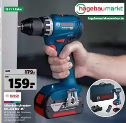 Hagebau Bosch akku-bohrschrauber-set „gsr 18v-45“ Angebot
