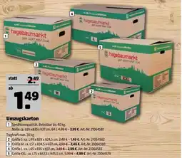 Hagebau Hagebaumarkt umzugskarton größe s oder größe m oder größe l oder größe xl oder größe xxl Angebot