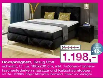 Möbel Inhofer Boxspringbett Angebot