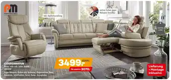 Möbel Kraft Polstermöbel oelsa ledergarnitur Angebot