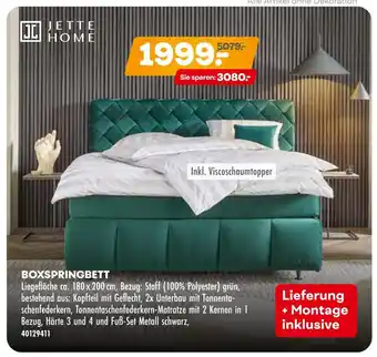 Möbel Kraft Jette home boxspringbett Angebot