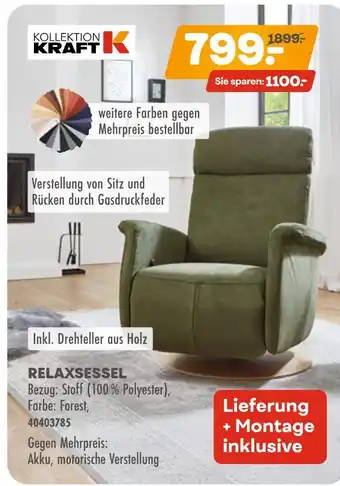 Möbel Kraft Kollektion kraft relaxsessel Angebot