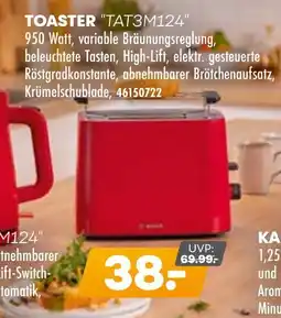 Möbel Kraft Bosch toaster tat3m124 Angebot