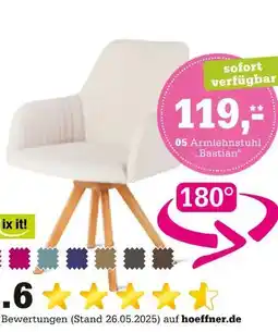 Höffner Hoeffner armlehnstuhl „bastian“ Angebot