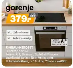 Möbel Kraft Gorenje einbau-herdset redpeppercx Angebot