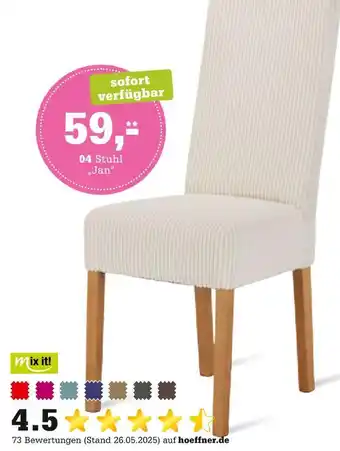 Höffner Mix it! stuhl jan Angebot