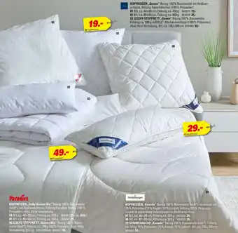 Höffner Paradies kopfkissen Angebot