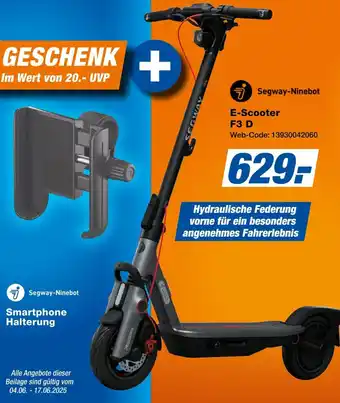 Expert Segway-Ninebot E-Scooter F3 D Angebot