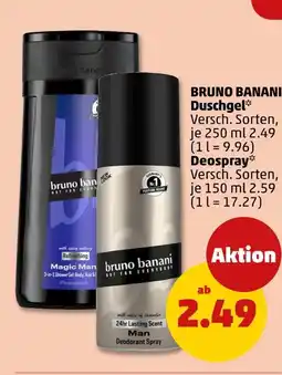 PENNY Bruno banani duschgel oder deospray Angebot