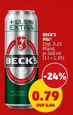 PENNY Beck’s pils Angebot