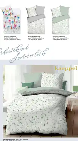 Segmüller Kaeppel seersucker-bettwäsche rachel oder seersucker-bettwäsche leaf Angebot