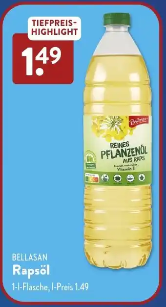 Aldi Süd BELLASAN Rapsöl Angebot