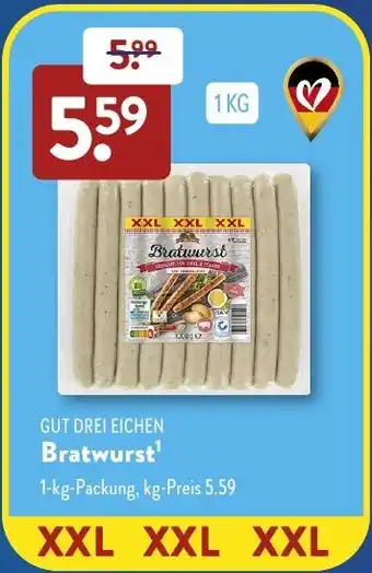 Aldi Süd GUT DREI EICHEN Bratwurst Angebot