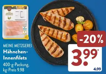 Aldi Süd MEINE METZGEREI Hähnchen Innenfilets Angebot