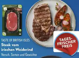 Aldi Süd TASTE OF BRITISH ISLES Steak vom irischen Weiderind Angebot