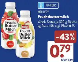 Aldi Süd MÜLLER Fruchtbuttermilch Angebot