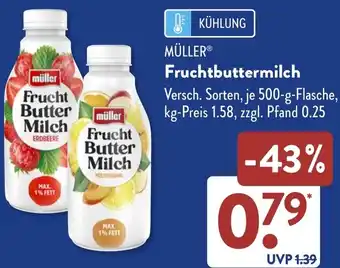 Aldi Süd MÜLLER Fruchtbuttermilch Angebot