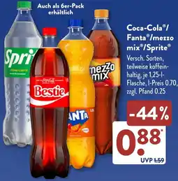 Aldi Süd Coca-Cola/ Fanta/mezzo mix/Sprite Angebot