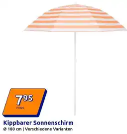 Action Kippbarer Sonnenschirm Angebot