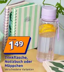 Action Trinkflasche, Notizbuch oder Mäppchen Angebot