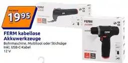 Action FERM kabellose Akkuwerkzeuge Angebot
