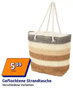 Action Geflochtene Strandtasche Angebot