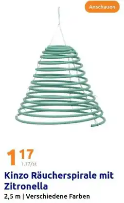 Action Kinzo Räucherspirale mit Zitronella Angebot