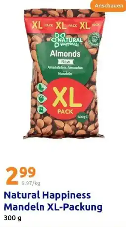 Action Natural Happiness Mandeln XL-Packung Angebot
