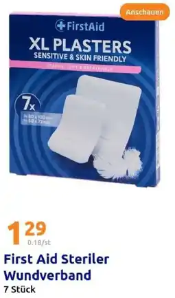 Action First Aid Steriler Wundverband Angebot