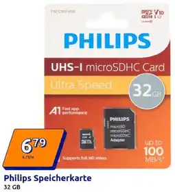 Action Philips Speicherkarte Angebot