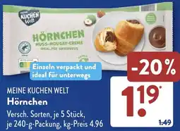 Aldi Süd MEINE KUCHEN WELT Hörnchen Angebot