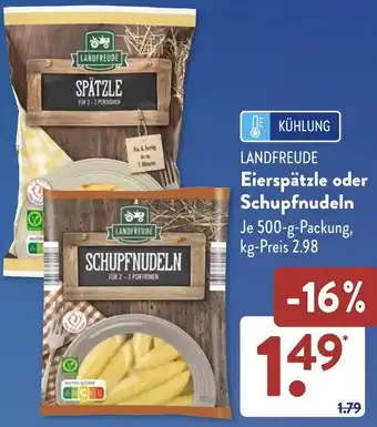 Aldi Süd LANDFREUDE Eierspätzle oder Schupfnudeln Angebot
