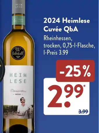 Aldi Süd 2024 Heimlese Cuvée QbA Angebot