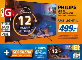 Expert Philips led tv 50pus8309/12 Angebot