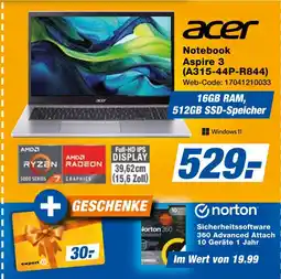 Expert Acer notebook aspire 3 (a315-44p-r844) Angebot