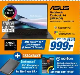 Expert Asus notebook zenbook 14 (um3406) Angebot