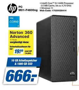 Expert Hp pc m01-f4600ng Angebot