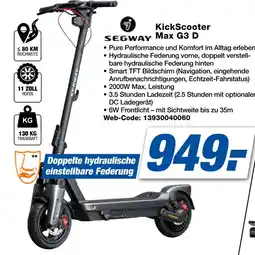 Expert Segway kickscooter max g3 d Angebot