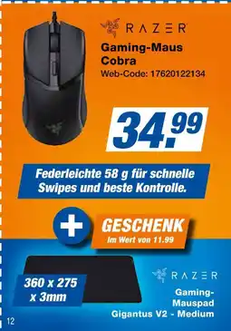Expert Razer gaming-maus cobra Angebot