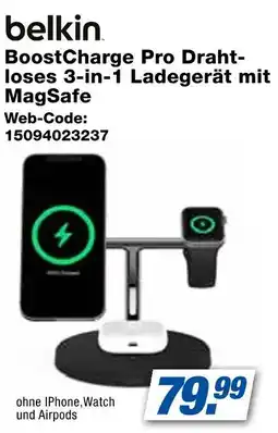 Expert Belkin boostcharge pro drahtloses 3-in-1 ladegerät mit magsafe Angebot