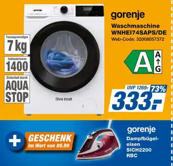Expert Gorenje waschmaschine wnhei74saps/de Angebot