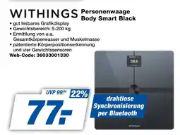 Expert Withings personenwaage body smart black Angebot