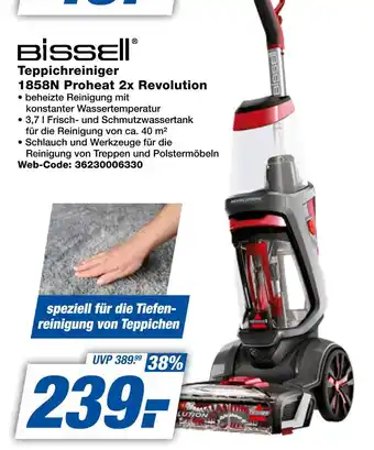 Expert Bissell teppichreiniger 1858n proheat 2x revolution Angebot