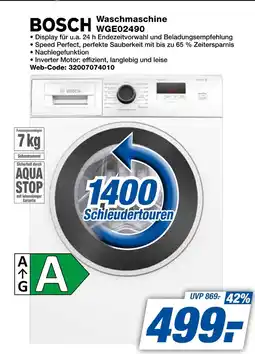 Expert Bosch waschmaschine Angebot